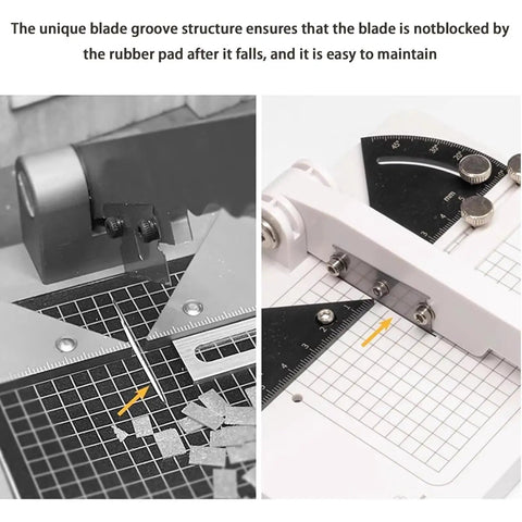 Pro Grade Manual Model Angle Cutter For Wood Ship Hulls adjustable 0 to 45 degrees showing blade groove structure