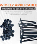 Universal Nylon Cable Tie Buckles 1000Pcs Self Locking Zip Ties for Auto Repair and Home shown in a pile and aligned stack
