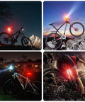 Ridiculously Bright 10000 Lumen Bike Light With 8 LEDs Five Modes USB Rechargeable Headlight mounted on bikes at night