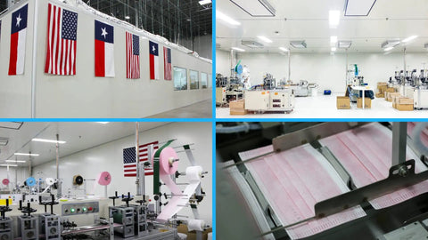 KN95 Disposable Face Mask 5 Layer Filtration White Pack Of 20 production in USA cleanroom