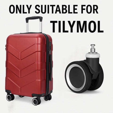Replacement Luggage Wheels For Specific Suitcase Model Black Color Not Compatible With Other Brands Easy Quick Installation