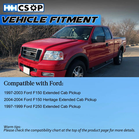 Red Ford F150 Extended Cab Pickup for Ford F150 and F250 Right Side Upper Rear Door Lock Latch And Cable Assembly