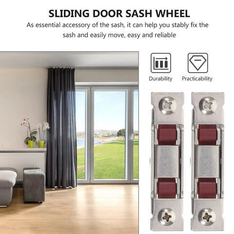 Top Shelf Heavy Duty Replacement For Sliding Window And Patio Door Sash Roller Wheels With Double Bearing Stainless Steel Pulleys.