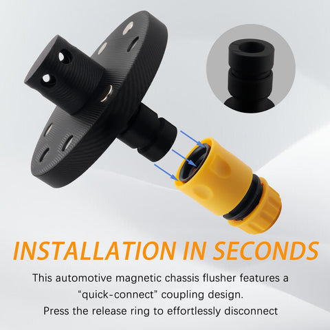 Close-up of Beast Chassis Cleaner Flusher Kit With Magnetic Mount And 360 Degree Rotating Nozzle Quick Connect component