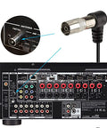 FM Antenna 75 Ohm Indoor Universal Connector Adapter For Home Theater Receivers And Stereo Systems Connected
