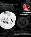 Front Hvac Heater Blower Motor For Audi A4 A5 Q5 S4 S5 Quattro 2008 To 2016 showing detailed design and airflow features.