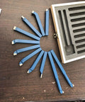 Top Shelf 11 Piece Tungsten Carbide Lathe Turning Tool Set With Heavy Duty Boring Bars and Roughing Grooving Inserts built tough, displayed in a fan shape.