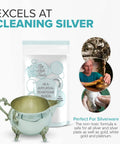 2 Pound All Natural Washing Soda Soda Ash For Laundry And Heavy Cleaning Made In The USA In A Reusable Bag with silverware