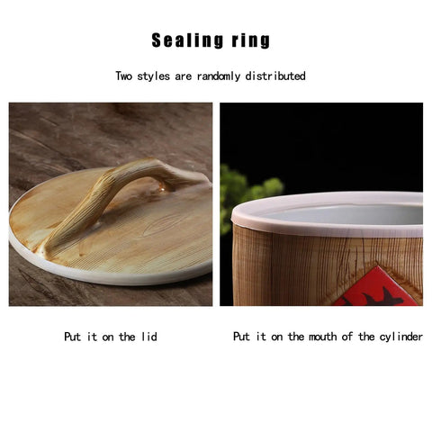 Sealing ring styles for Top Notch Ceramic Rice Jar With Heavy Duty Airtight Sealed Lids for Organizing Bulk Grains and Cereals.