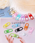 Forty Five Piece Rock Solid Metal Lobster Claw Clamps With Dope Mixed Color Combo Three Two Millimeter Slick Swivel Snap Hooks.