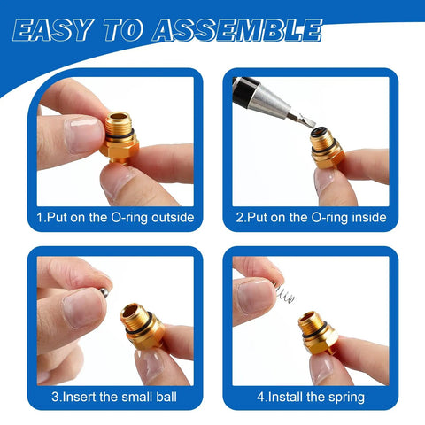 Pressure Washer Siphon Hose With Filter And Chemical Soap Injector Kit step-by-step assembly instructions.