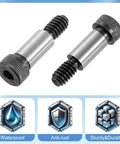 Alloy Steel Hex Socket Head Shoulder Bolts Five Eighths Inch Shoulder Length Five Sixteenths Inch Shoulder Diameter Five Sixteenths Twenty UNC Thread Five Pieces Built To Last High Torque Fasteners For Machinery Wear And Corrosion Resistant