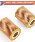 Mercedes Benz 2 Pack Oil Filter Compatible With Freightliner Jeep Dodge Vehicles E350 GL350 ML350 R320 R350 S350 Sprinter 2500 3500 2007 2021 Replace HU821X 6421800009 High Quality Durable Fit And Easy Install Plug And Play