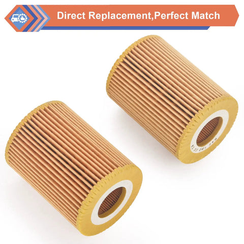 Mercedes Benz 2 Pack Oil Filter Compatible With Freightliner Jeep Dodge Vehicles E350 GL350 ML350 R320 R350 S350 Sprinter 2500 3500 2007 2021 Replace HU821X 6421800009 High Quality Durable Fit And Easy Install Plug And Play