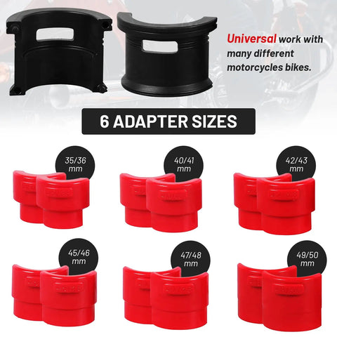All In One Fork Seal Driver Kit For Bikes, 14 Piece Universal Fork Seal Installer And Removal Set, Fits 35mm Through 50mm