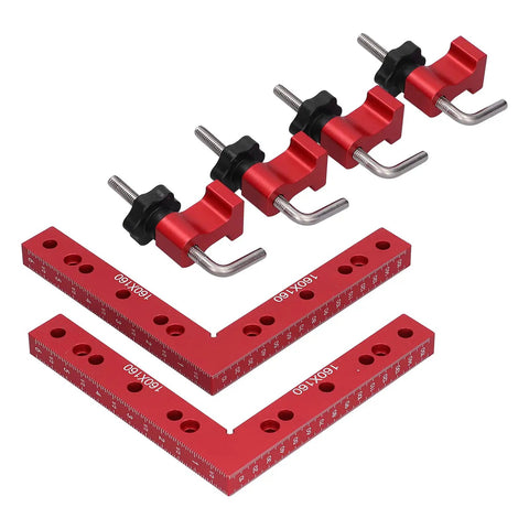 Heavy Duty Aluminum Right Angle Clamp Tool With Rock Solid 90 Degree Hold For Woodworkers And DIY Crews Chasing Clean Joints.