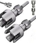 Heavy Duty Pipe Thread Cutting Tool Kit For PVC With Internal External Tap And Die Set compatible with electric drill DN15 and DN20 sizes.