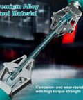 Heavy Duty SDS Plus To SDS Plus Adapter Shaft With Beefed Up Alloy Steel Construction For Intense Hammer Drilling close-up of premium alloy steel material.