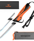 Speed Demon 110V Electric Fillet Knife Powerhouse With High Torque Motor ETL Safety Certified, orange with plug and blade
