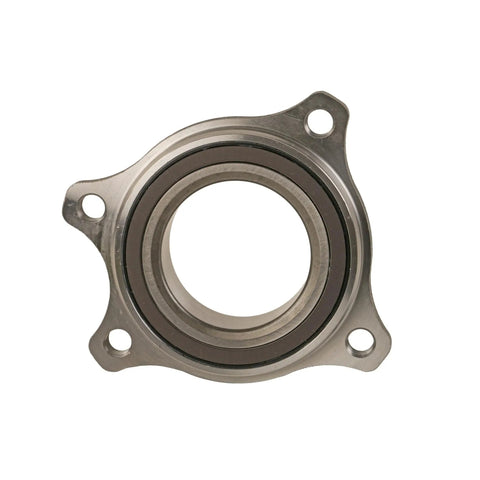 Heavy Duty Front Wheel Bearing And Hub Assembly For 2018 To 2023 Audi Models, front view of metal hub for direct bolt-on installation.