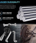 Heavy Duty Universal Hub Puller Boasting Hella Tough Adjustable Sliding Arms For No Sweat Wheel Hub Extraction And Smooth Brake Drum Removal On Any Daily Driver, showing chrome vanadium steel tool and gripping arms.