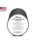 Kickass Anti Skid Safety Tape For Outdoor And Indoor Floors Black Heavy Duty Grip Strips roll with directions for use.