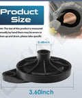 Table Saw Hand Wheel Replacement For Ridgid R4513 Compatible 089290001054 size dimensions shown 3.60 x 0.68 inches