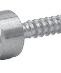 Close-up of Three Eighths Inch Threaded Rod Anchor For Wood Built For Quick No Fuss Vertical Installations, silver finish.