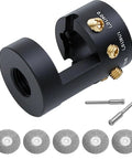 Aluminum TIG Tungsten Electrode Sharpener With Cut Off Slot, 5 diamond wheels, CNC mandrel, precision grinding tool