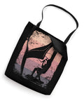 Retro Wing Foil Tote Bag For Wingsurfing Fans And Coaches Featuring A Colorful Vintage Wing Foil Design Of A Man Wingboarding 16x16 Inch