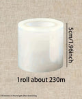 Next Level Stretchable Shrink Film Roll For Bottles Jars Cans Non Heated Cold Seal Bulk Packaging Supply 5cm wide roll about 230m length.
