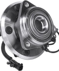Close-up of Front Wheel Bearing Hub Assembly For Jeep Wrangler 2007 2008 2009 2010 5 Bolt With Four Wheel ABS Sensor