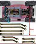Beefed Up Ground Clearance RC Linkage Set For 1/24 Axial SCX24 Deadbolt Upgrade Parts Aluminum Alloy Easy Install on RC chassis