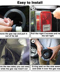 Installation steps for Gas Cap Cover For Jeep Wrangler JK 2007 2017 Unlimited Sport Rubicon Sahara Easy To Install.