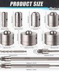 Zeliceka concrete hole saw kit with SDS-Plus and Max Shank; includes 30–110 mm hole saws and long drill bits.