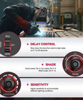 Welder using an Auto Darkening Welding Helmet With 180 Degree Panoramic View And Side View True Color Large Viewing Hood