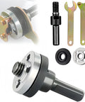 Boss Grade Angle Grinder Drill Arbor Mandrel Adapter Kit With Replacement Flange Nuts And Spanner Wrench Conversion Tool, metal parts