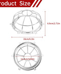 Chrome Sprinkler Head Protector Guard For Ceiling Installations 1/2 Inch And 3/4 Inch, Screw Mount Cage dimensions shown