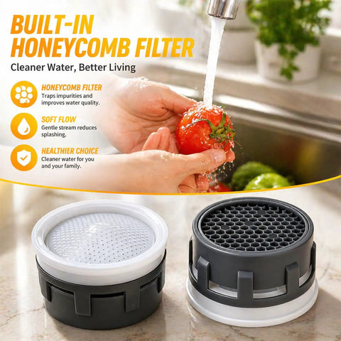 Slick Performance Faucet Aerators Three Pack For Kitchen And Bathroom Sink Inserts One Point Zero Gpm Flow Control Hassle Free Quick Change Setup Drip Free Operation And Long Lasting Durability