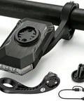Street Ready Front Bike Light With Garmin Mount For Day And Night Rides, USB Rechargeable 4000mAh Headlight shown mounted on handlebar