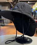 Lightweight Sun Hat With Neck Flap For Unisex Outdoor Adventurers Hiking Camping And Fishing Gear on display stand