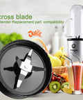 Replacement Cross Blades For 250W Personal Blender MB1001 Series 1 Pack BPA Free Plastic Housing With Stainless Steel Cutting Edges