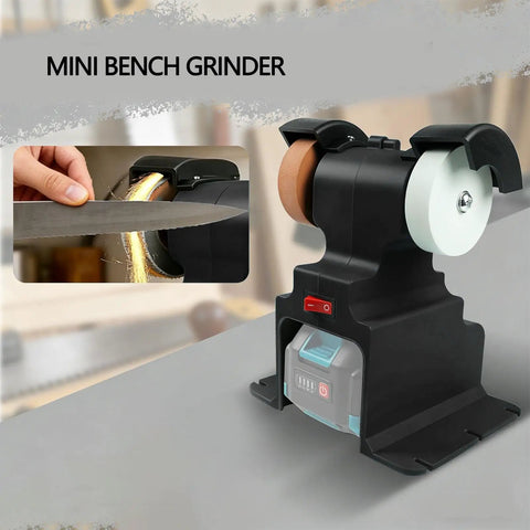 Top Rated Asixxsix Mini Bench Grinder Polisher 200W 7000Rpm cordless tool with two grinding wheels for precision tasks.