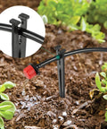 100 Pack Quarter Inch Drip Irrigation Stakes Plastic 5.68 Inch Barb Connector For Quarter Inch Tubing securing drip line in soil