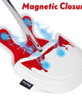Center Shaft Mallet Putter Head Cover With Hockey Mask Style And Strong Magnetic Closure, Durable Golf Club Protection