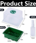 Product size dimensions of 4 Pack Monotub Mushroom Growing Kit For Home Cultivation With 6.5 By 5 By 6.5 Inch Boxes And Included Spray Bottle