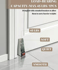Eight Pack Nifty Low Profile Rigid Caster Wheels Slick Rollin Zero Hassle Mounting Heavy Duty Mini Workhorse Fixed Casters displayed near a door frame.