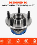 Front Wheel Hub Bearing Assembly Fits Malibu 2004 2012 Cobalt 2008 2010 HHR 2008 2010 Pontiac G6 2005 2010 Saturn Aura 2007 2009 5 Lug With ABS Replacement 513214 1 Piece shown