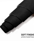Black synthetic suede headliner fabric roll with foam backing for car interior, 98in x 60in