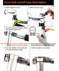 Bike Tube Cutter Kit For Fork Steerer, Seat Post And Handlebar Tubes instructions step-by-step on bike frame